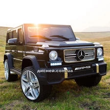 Детский электромобиль M 3567 EBLR-2 (4WD), кожаное сиденье, черный